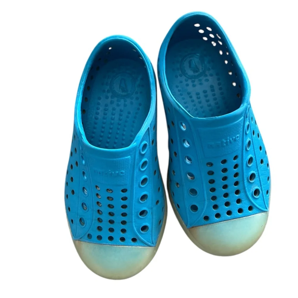Native Shoes Jefferson Blue Toddler C7 Slip On Water Shoes